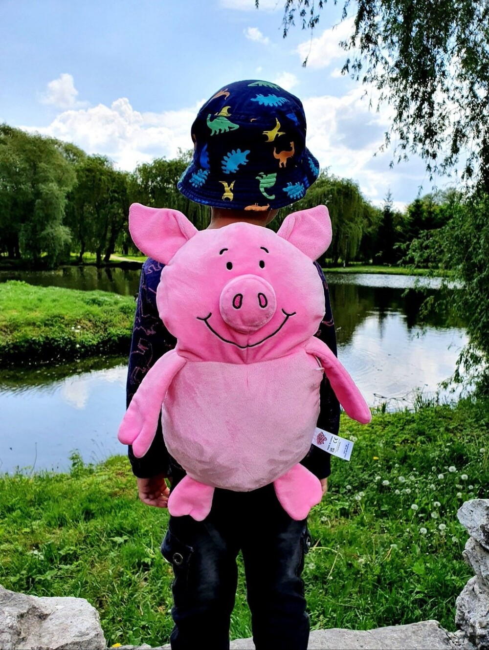 PERCY PIG (NWOT) Plush Pink Kids Backpack